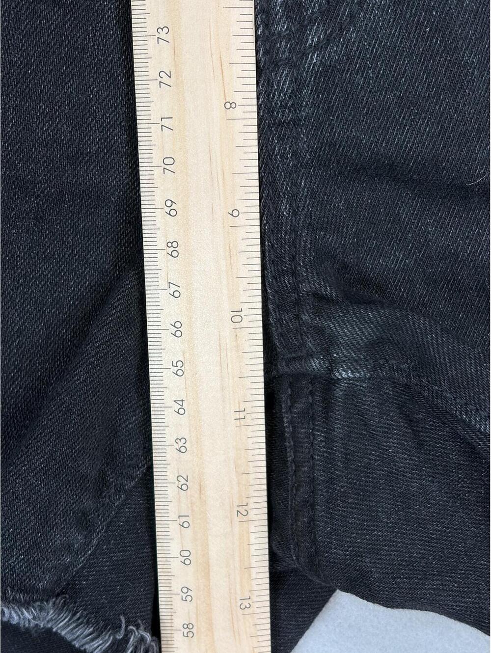 Aerie Black Daydream High-Waisted Distressed Denim Shorts Size L Elastic NWT - Picture 13 of 16